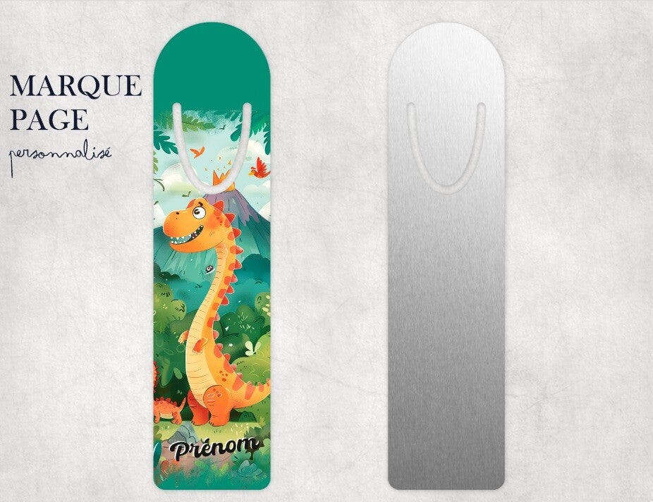Marque page personnalisé personnalisé "Dino"