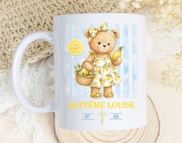 Mug personnalisé spécial baptême dolce vita