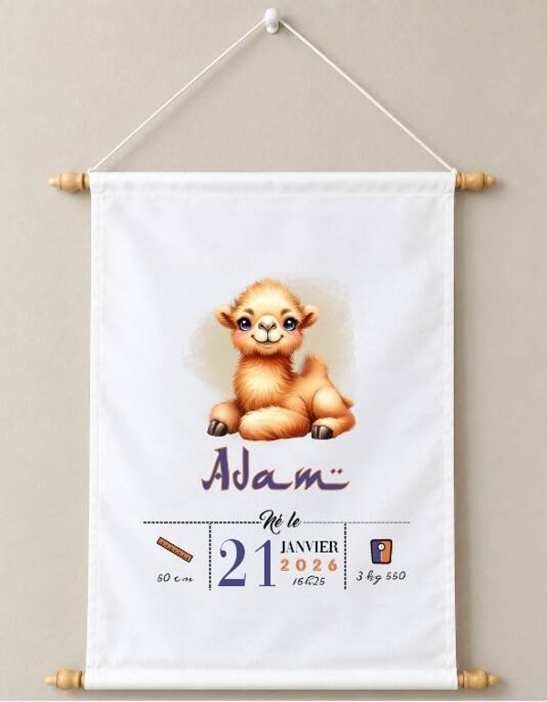 Fanion décoratif personnalisé  "dromadaire"