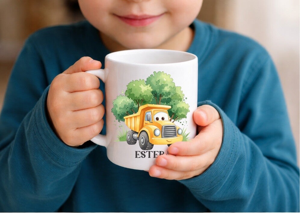 Mug incassable personnalisé "ENGIN DE CHANTIER"