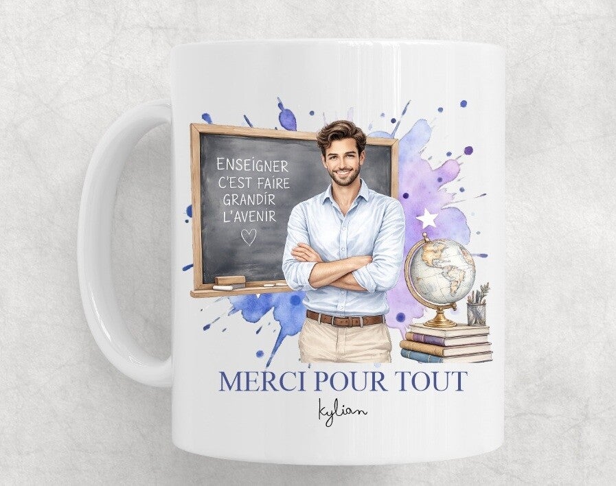 Mug spécial cadeau de fin d'année scolaire, personnalisé