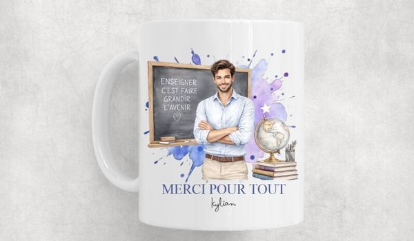 Mug spécial cadeau de fin d'année scolaire, personnalisé