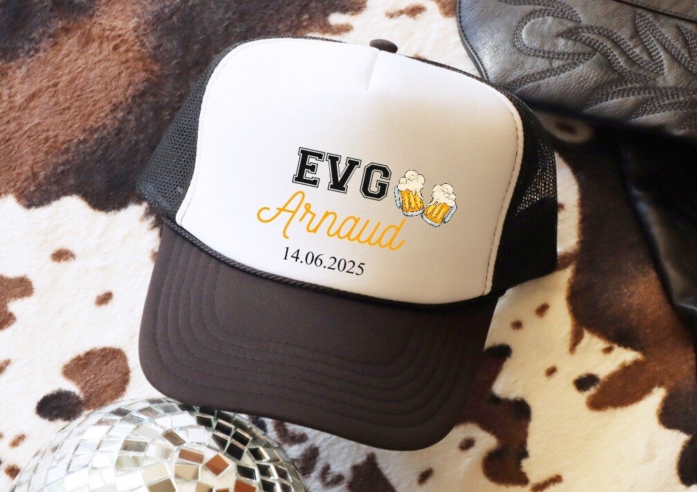 Casquette personnalisée pour Enterrement de Vie de Garçon (EVG)