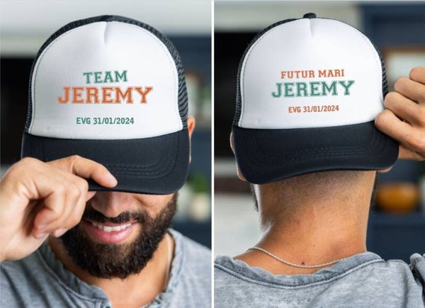 Casquette personnalisée pour Enterrement de Vie de Garçon (EVG)