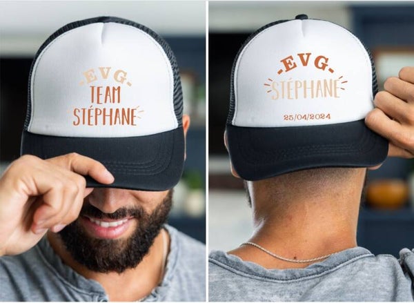 Casquette personnalisée pour Enterrement de Vie de Garçon (EVG)