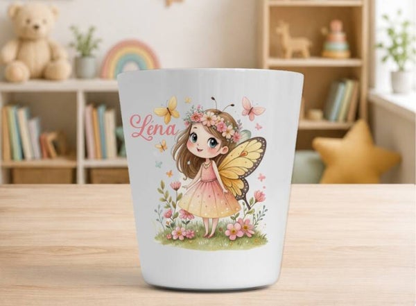 Verre enfant personnalisé 230 ml - FEE PAPILLON