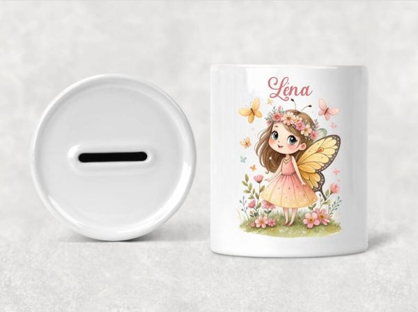 Tirelire personnalisée "fée"