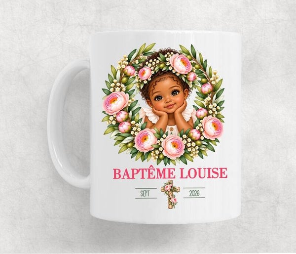 Mug personnalisé spécial baptême