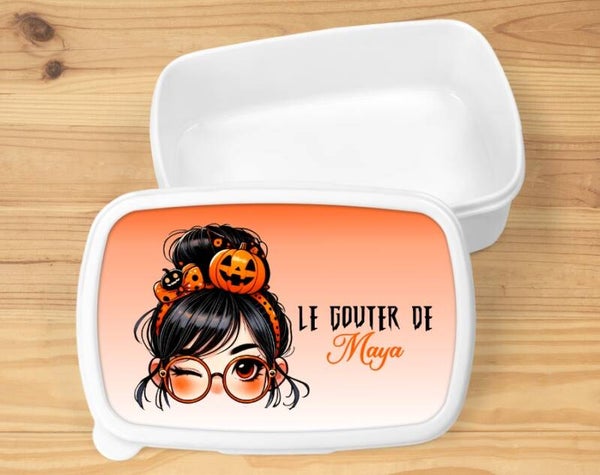 Boîte à goûter personnalisée