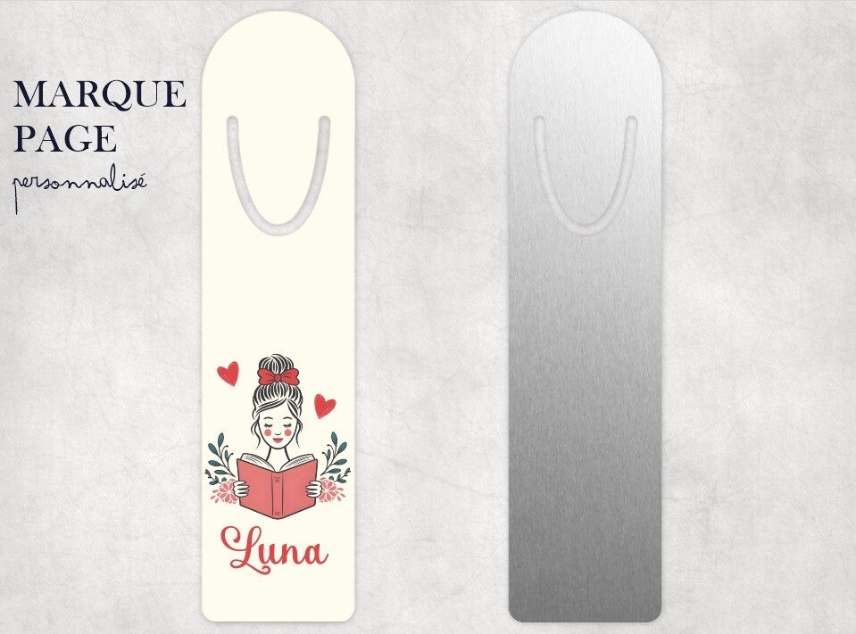 Marque page personnalisé personnalisé "fille"