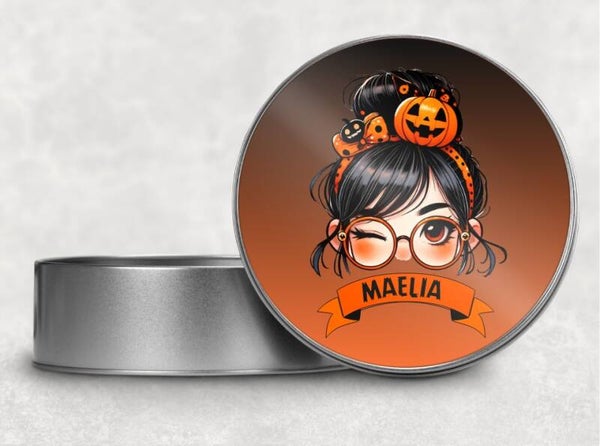Boîte en métal spécial halloween personnalisée