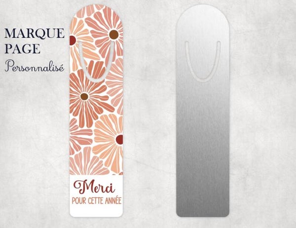 Marque page personnalisé "merci pour tout"