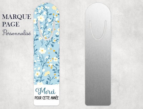 Marque page personnalisé "merci pour tout"