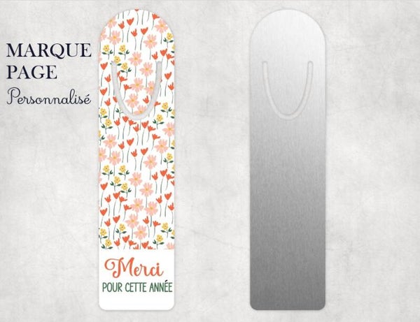 Marque page personnalisé "merci pour tout"