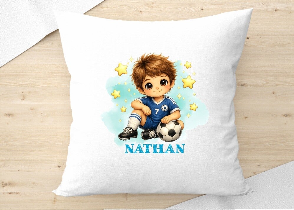 coussin "footballeur" personnalisé