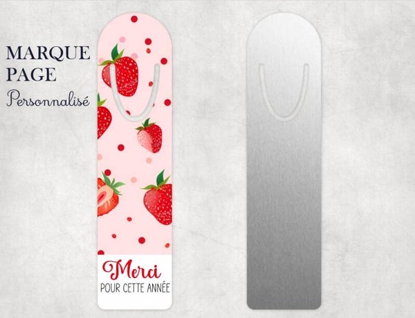 Marque page personnalisé "merci pour tout"