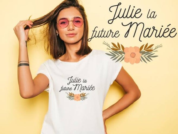 T-shirt EVJF "Future mariée" personnalisé