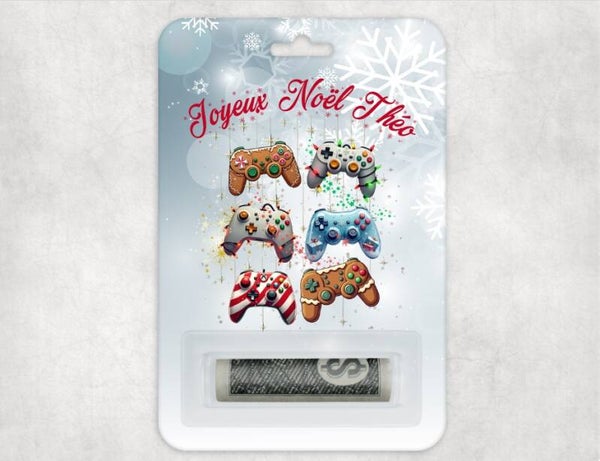 Carte d'argent personnalisé "spécial noël"