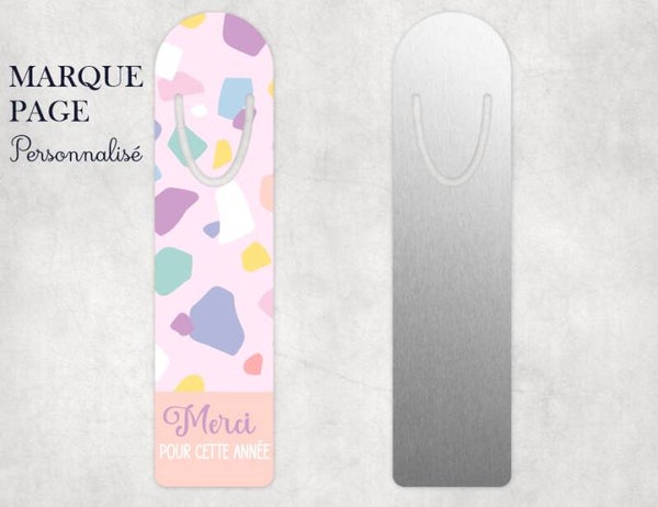 Marque page personnalisé "merci pour tout"
