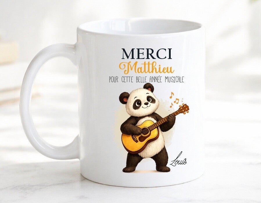 Mug Personnalisé "Merci" prof de musique
