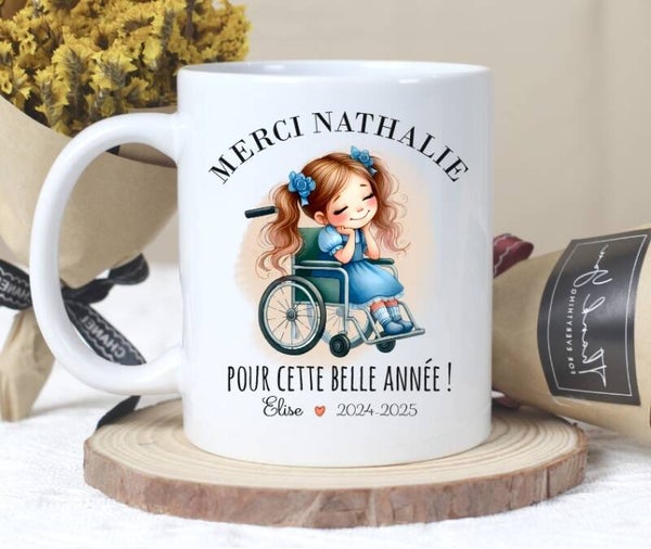 Mug "Merci maîtresse (ou autre)" personnalisé