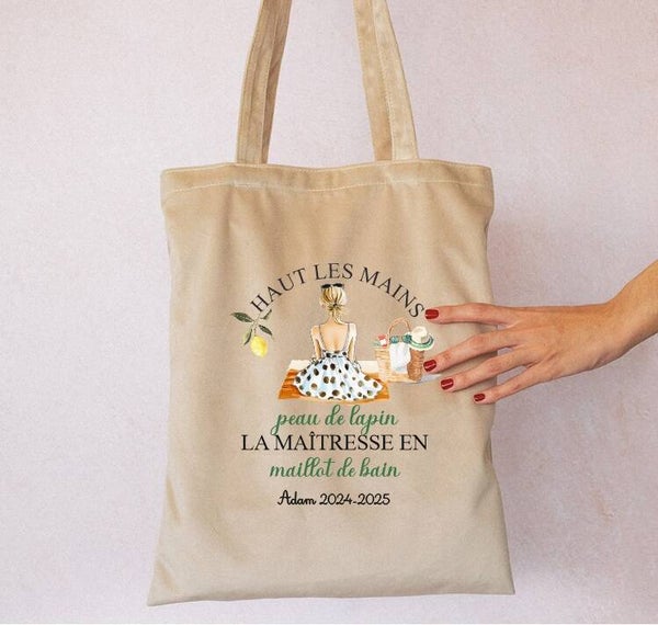 Sac en velours personnalisé, cadeau de fin d'année