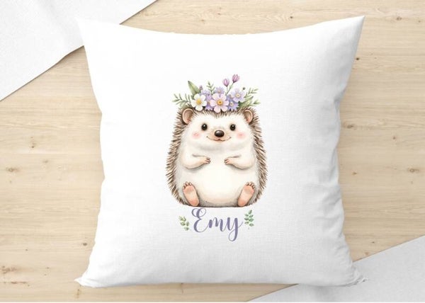 coussin "hérissonne" personnalisé