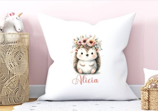 Coussin personnalisé "hérisson"