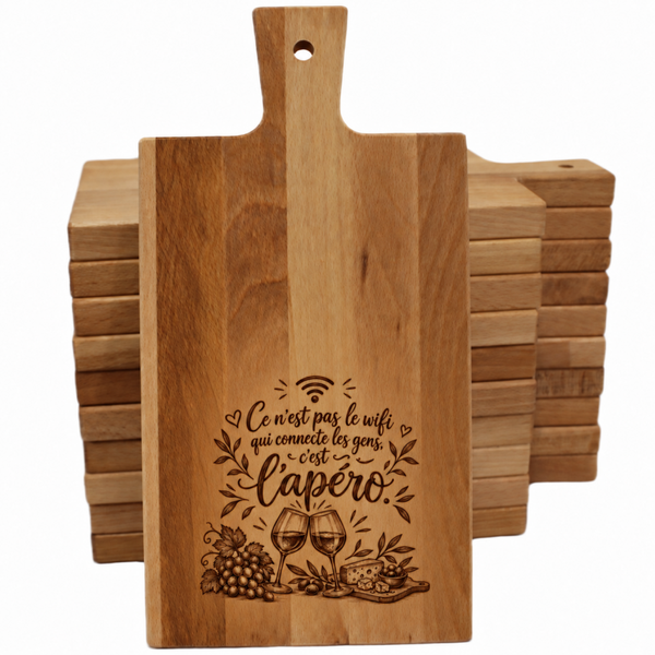 🌳 Planche à découper & apéro en bois de hêtre - Apéro