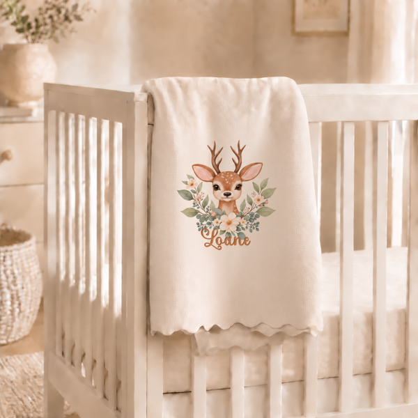 Plaid personnalisé Enfant "biche"