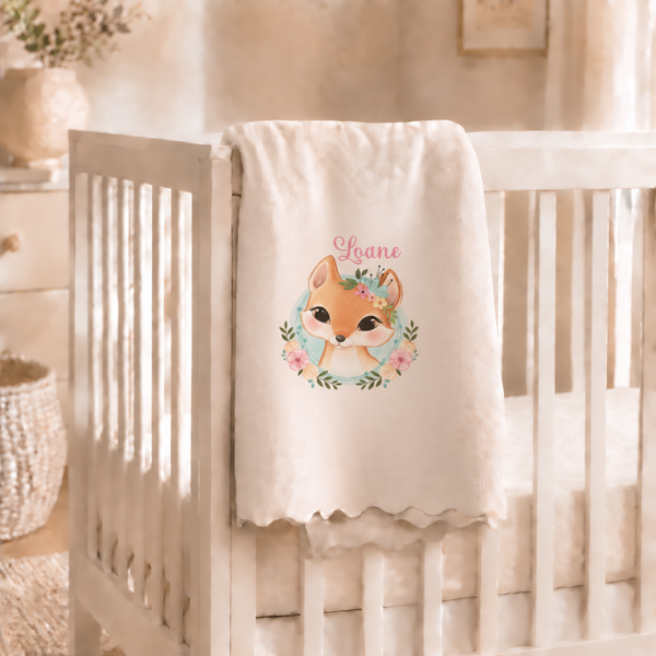 Plaid personnalisé Enfant "renarde"