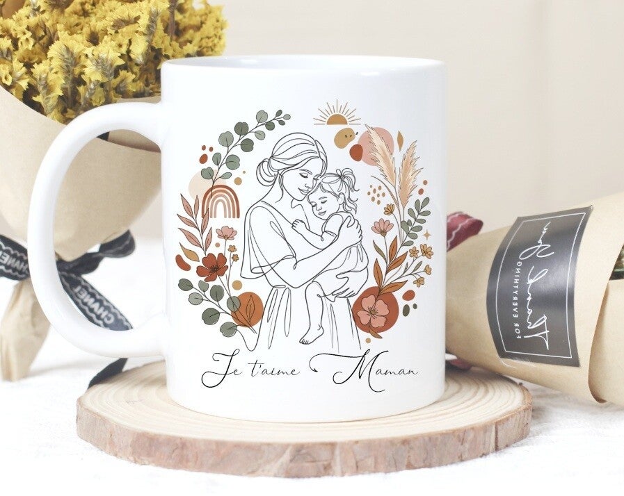 Mug personnalisé fête des mères – Idée cadeau unique pour maman