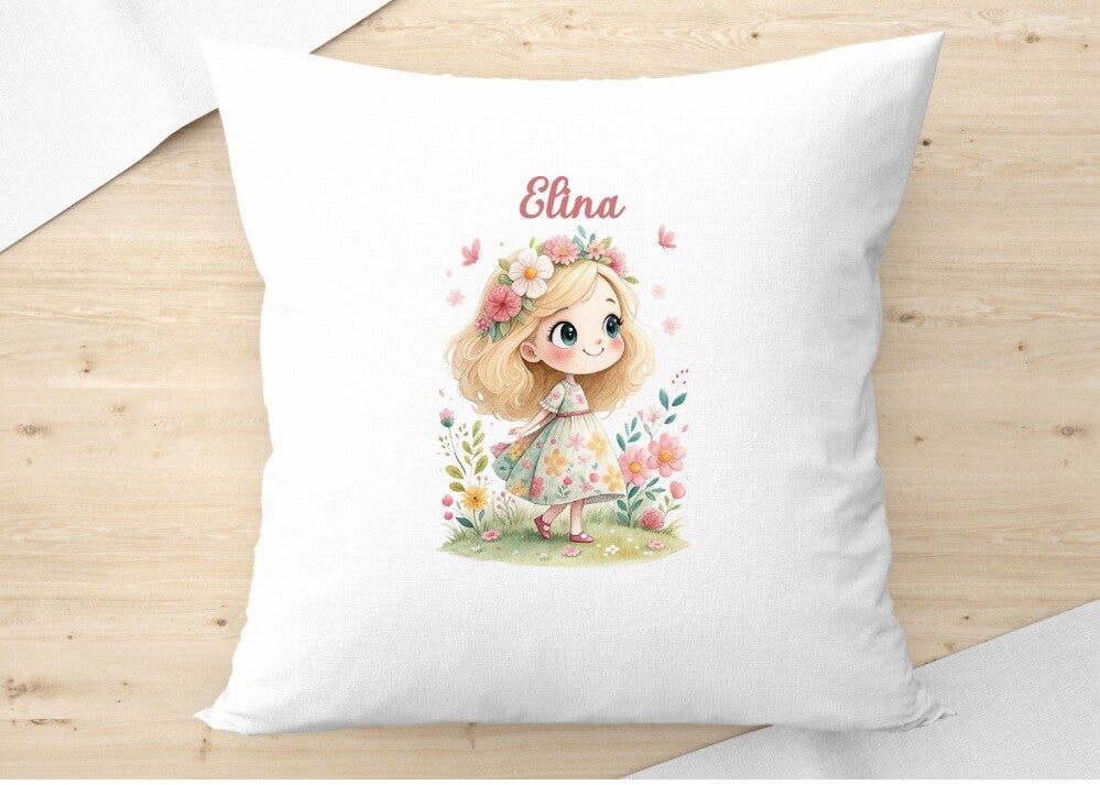 coussin "jolie blonde" personnalisé