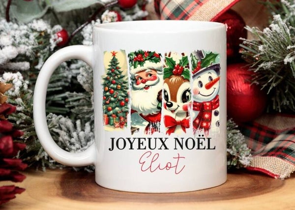 Mug de noël personnalisé