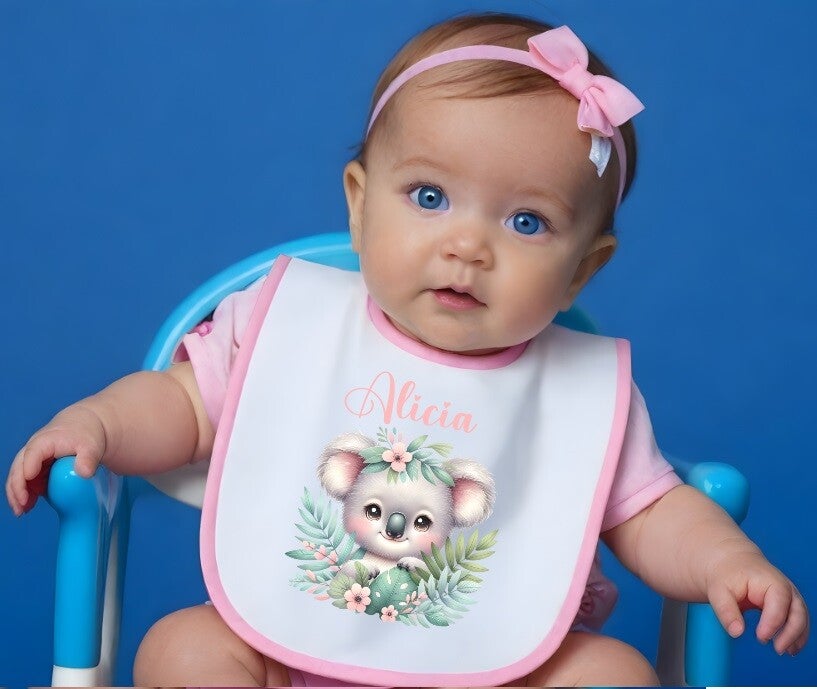 Bavoir personnalisé "koala"