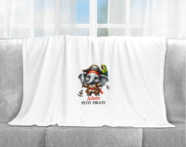 Plaid personnalisé "pirate"