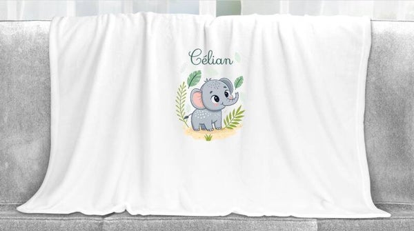 Plaid personnalisé "éléphant"