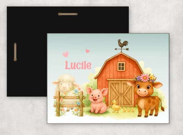 Cadre déco "la ferme" personnalisé