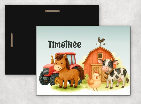 Cadre déco "la ferme" personnalisé