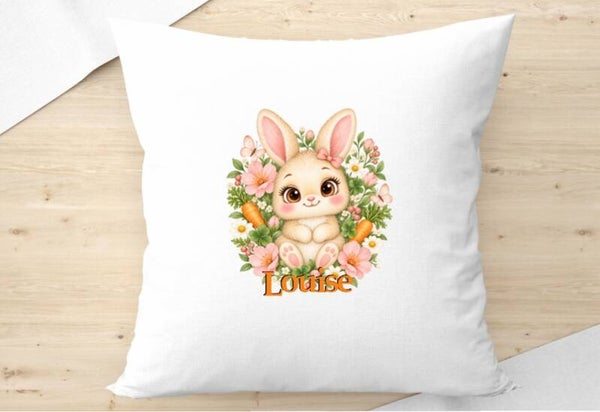 coussin "lapine" personnalisé
