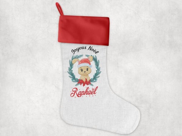 Chaussette décorative personnalisée "lapin"