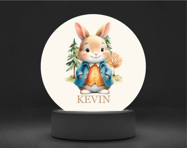 Lampe veilleuse personnalisée LAPIN