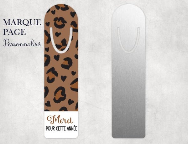 Marque page personnalisé "merci pour tout"