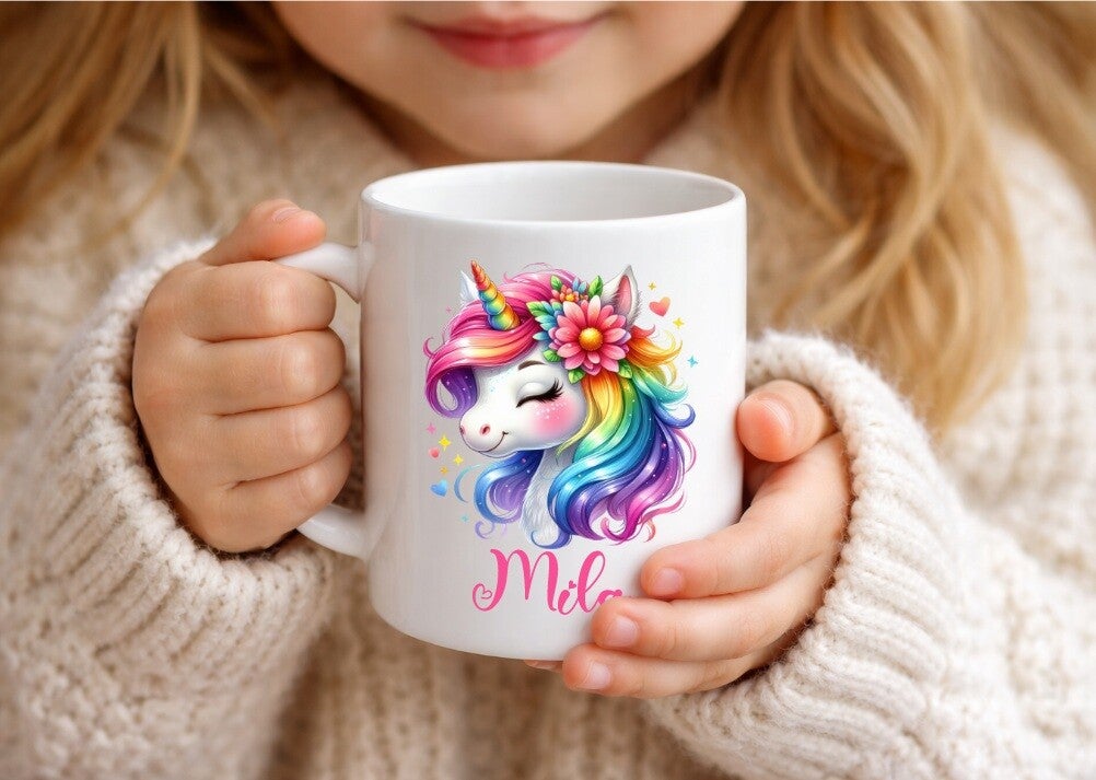 Mug incassable personnalisé "LICORNE" modèle au choix