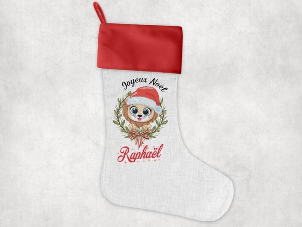 Chaussette décorative personnalisée "lion"