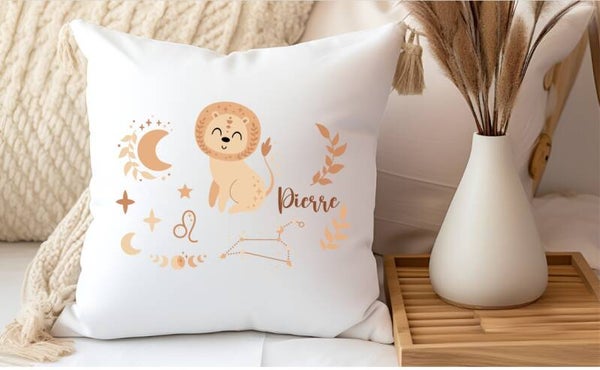 Coussin personnalisé "signe astro"