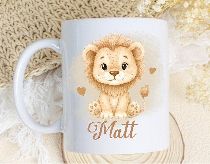 Mug incassable personnalisé "lion"