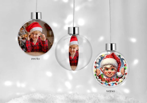 Boule de noël personnalisée