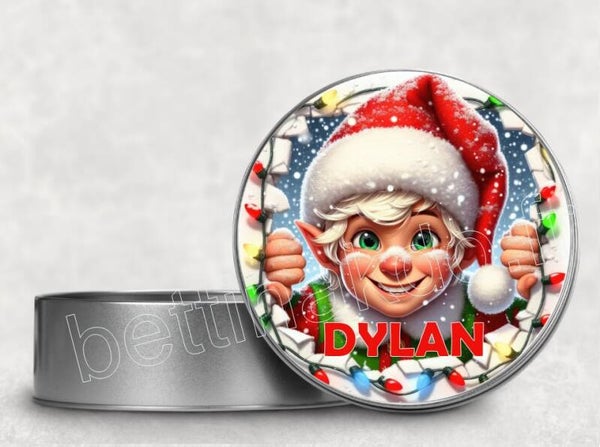 Boîte Métal Personnalisée "spécial noël"