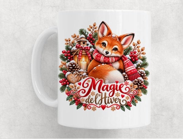 Mug hivernal en céramique – Tasse cocooning pour les pauses au chaud
